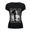Заказать женскую футболку в Москве. Футболка базовая Marilyn Manson от inPrintio - готовые дизайны и нанесение принтов.
