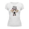 Заказать женскую футболку в Москве. Футболка базовая Собака в образе от balden - готовые дизайны и нанесение принтов.