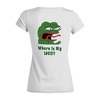 Заказать женскую футболку в Москве. Футболка базовая Pepe the frog Whant some love от Ильяс Муртазаев - готовые дизайны и нанесение принтов.