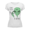 Заказать женскую футболку в Москве. Футболка базовая Инопланетянин от geekbox - готовые дизайны и нанесение принтов.