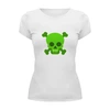 Заказать женскую футболку в Москве. Футболка базовая черепушка  от THE_NISE  - готовые дизайны и нанесение принтов.