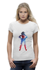 Заказать женскую футболку в Москве. Футболка базовая Wonder Woman от evt - готовые дизайны и нанесение принтов.
