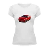Заказать женскую футболку в Москве. Футболка базовая Красное авто от THE_NISE  - готовые дизайны и нанесение принтов.