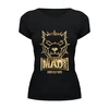 Заказать женскую футболку в Москве. Футболка базовая Mad dog gold от Серега Шнайдер - готовые дизайны и нанесение принтов.
