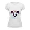 Заказать женскую футболку в Москве. Футболка базовая Король панда от cherdantcev - готовые дизайны и нанесение принтов.