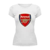 Заказать женскую футболку в Москве. Футболка базовая  Arsenal от THE_NISE  - готовые дизайны и нанесение принтов.
