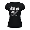 Заказать женскую футболку в Москве. Футболка базовая Blink-182 от geekbox - готовые дизайны и нанесение принтов.