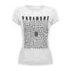 Заказать женскую футболку в Москве. Футболка базовая Paramore от geekbox - готовые дизайны и нанесение принтов.