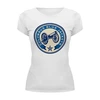 Заказать женскую футболку в Москве. Футболка базовая Columbus Blue Jackets от dobryidesign - готовые дизайны и нанесение принтов.