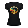 Заказать женскую футболку в Москве. Футболка базовая ☂ Пицца NASA ☂ от balden - готовые дизайны и нанесение принтов.
