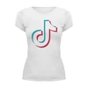 Заказать женскую футболку в Москве. Футболка базовая TikTok от balden - готовые дизайны и нанесение принтов.