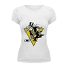 Заказать женскую футболку в Москве. Футболка базовая Go Penguins от skynatural - готовые дизайны и нанесение принтов.
