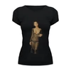 Заказать женскую футболку в Москве. Футболка базовая Monica Bellucci от KinoArt - готовые дизайны и нанесение принтов.