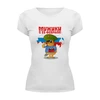 Заказать женскую футболку в Москве. Футболка базовая 23 февраля от THE_NISE  - готовые дизайны и нанесение принтов.
