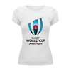 Заказать женскую футболку в Москве. Футболка базовая Rugby world cup 2019 от rugby - готовые дизайны и нанесение принтов.