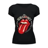 Заказать женскую футболку в Москве. Футболка базовая The Rolling Stones от ROK - готовые дизайны и нанесение принтов.