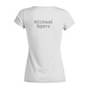 Заказать женскую футболку в Москве. Футболка базовая Майкл Майерс от Alex Valerich - готовые дизайны и нанесение принтов.