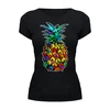 Заказать женскую футболку в Москве. Футболка базовая ANANAS COLOR от balden - готовые дизайны и нанесение принтов.