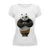 Заказать женскую футболку в Москве. Футболка базовая Kung Fu Panda от Kung Fu  - готовые дизайны и нанесение принтов.