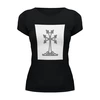 Заказать женскую футболку в Москве. Футболка базовая Армянский крест от ar_lev - готовые дизайны и нанесение принтов.