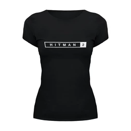 Заказать женскую футболку в Москве. Футболка базовая Hitman от THE_NISE  - готовые дизайны и нанесение принтов.