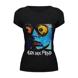 Заказать женскую футболку в Москве. Футболка базовая Alien Sex Fiend / Acid Bath от OEX design - готовые дизайны и нанесение принтов.