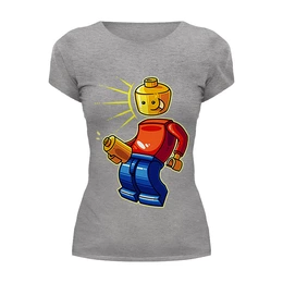 Заказать женскую футболку в Москве. Футболка базовая Лего (Lego) от trugift - готовые дизайны и нанесение принтов.