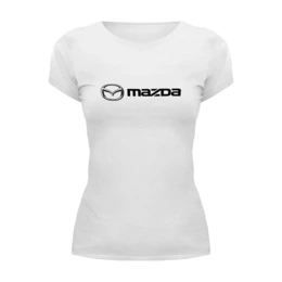 Заказать женскую футболку в Москве. Футболка базовая Mazda от THE_NISE  - готовые дизайны и нанесение принтов.