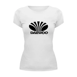 Заказать женскую футболку в Москве. Футболка базовая Daewoo от THE_NISE  - готовые дизайны и нанесение принтов.