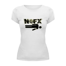 Заказать женскую футболку в Москве. Футболка базовая Панк-группа NOFX от Pomidor - готовые дизайны и нанесение принтов.