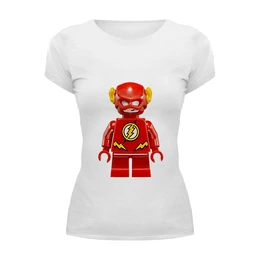 Заказать женскую футболку в Москве. Футболка базовая Flash от queen  - готовые дизайны и нанесение принтов.