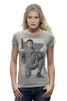 Заказать женскую футболку в Москве. Футболка базовая Tom Cruise от KinoArt - готовые дизайны и нанесение принтов.
