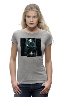 Заказать женскую футболку в Москве. Футболка базовая God of Hellfire от oneredfoxstore@gmail.com - готовые дизайны и нанесение принтов.