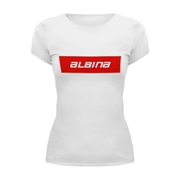 Заказать женскую футболку в Москве. Футболка базовая Albina от THE_NISE  - готовые дизайны и нанесение принтов.