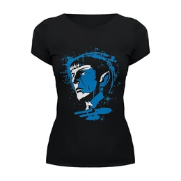 Заказать женскую футболку в Москве. Футболка базовая Спок (Star Trek) от trugift - готовые дизайны и нанесение принтов.