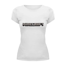 Заказать женскую футболку в Москве. Футболка базовая Minecraft от YellowCloverShop - готовые дизайны и нанесение принтов.