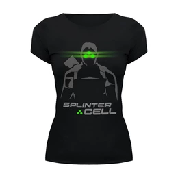Заказать женскую футболку в Москве. Футболка базовая Splinter Cell от geekbox - готовые дизайны и нанесение принтов.