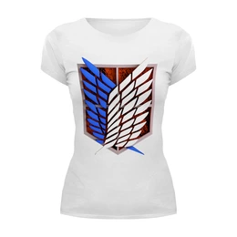 Заказать женскую футболку в Москве. Футболка базовая Крылья свободы от GeekFox  - готовые дизайны и нанесение принтов.