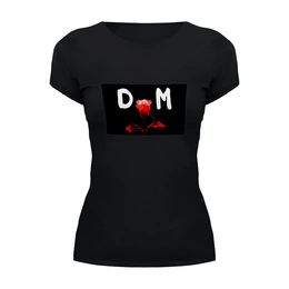 Заказать женскую футболку в Москве. Футболка базовая "Depeche Mode" от Fedor - готовые дизайны и нанесение принтов.