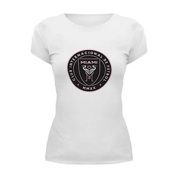 Заказать женскую футболку в Москве. Футболка базовая Miami CF от THE_NISE  - готовые дизайны и нанесение принтов.