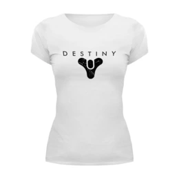Заказать женскую футболку в Москве. Футболка базовая Destiny 2 от THE_NISE  - готовые дизайны и нанесение принтов.