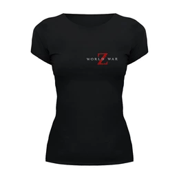 Заказать женскую футболку в Москве. Футболка базовая World War Z от THE_NISE  - готовые дизайны и нанесение принтов.
