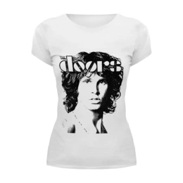 Заказать женскую футболку в Москве. Футболка базовая The Doors Jim Morrison от inPrintio - готовые дизайны и нанесение принтов.