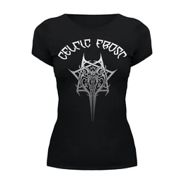 Заказать женскую футболку в Москве. Футболка базовая Celtic Frost от geekbox - готовые дизайны и нанесение принтов.