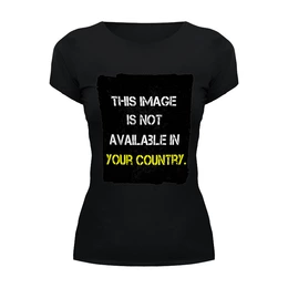 Заказать женскую футболку в Москве. Футболка базовая THIS IMAGE от Сергей Дульнев - готовые дизайны и нанесение принтов.
