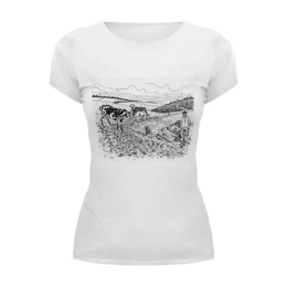 Заказать женскую футболку в Москве. Футболка базовая Джиперская от anchous77@yandex.ru - готовые дизайны и нанесение принтов.