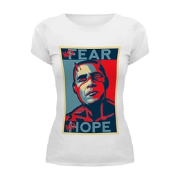 Заказать женскую футболку в Москве. Футболка базовая Обама - No Hope от priceless - готовые дизайны и нанесение принтов.