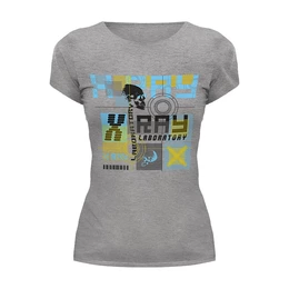Заказать женскую футболку в Москве. Футболка базовая Laboratory X Ray от balden - готовые дизайны и нанесение принтов.
