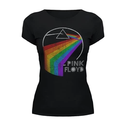 Заказать женскую футболку в Москве. Футболка базовая Pink Floyd от geekbox - готовые дизайны и нанесение принтов.
