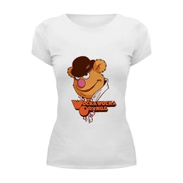 Заказать женскую футболку в Москве. Футболка базовая Wocka wocka orange от YellowCloverShop - готовые дизайны и нанесение принтов.